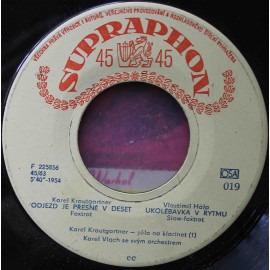 Karel Vlach Se Svým Orchestrem ‎– Odjezd Je Přesně V Deset (7" / Vinyl)
