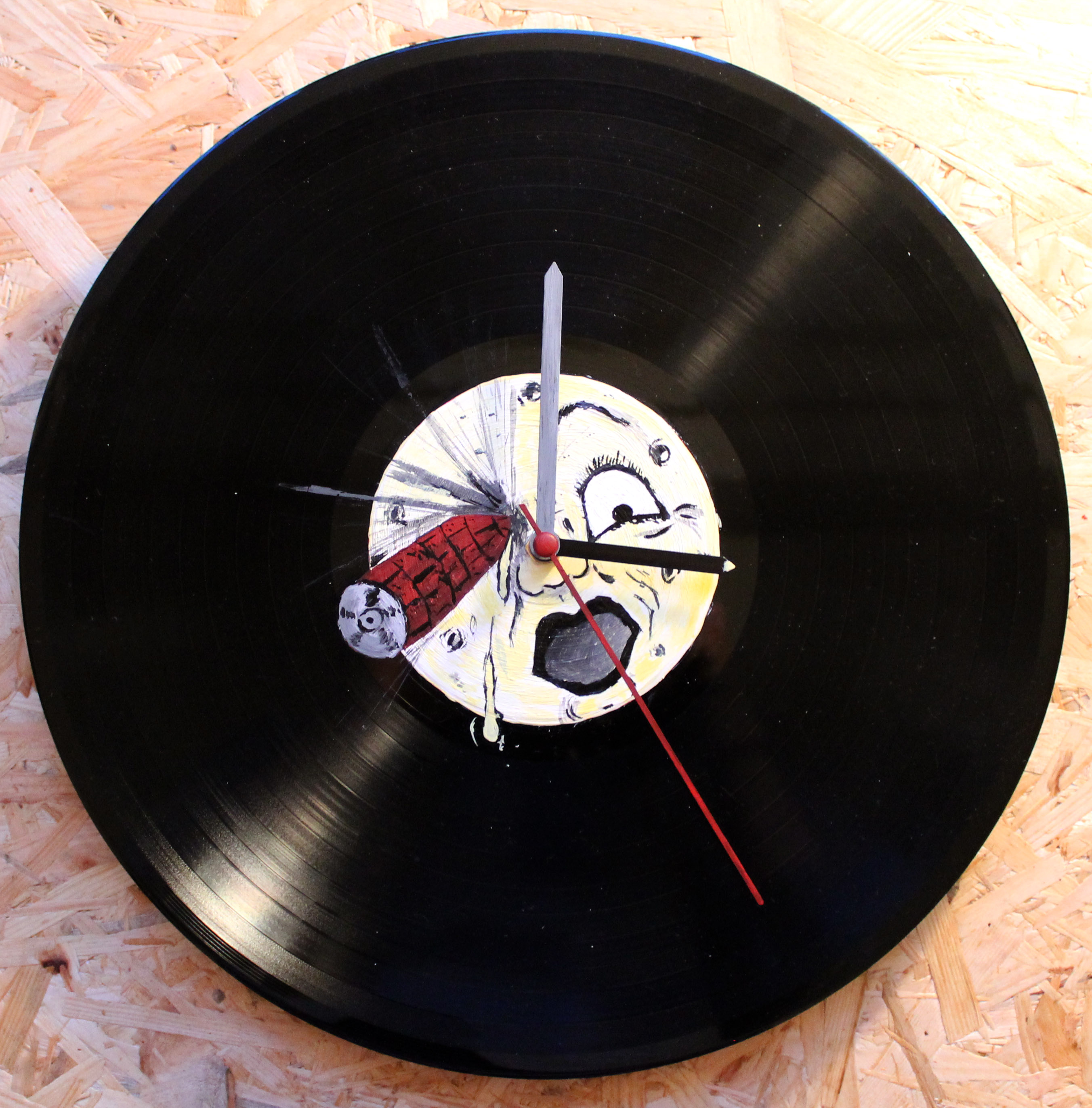 Vinylové hodiny - Cesta na Měsíc