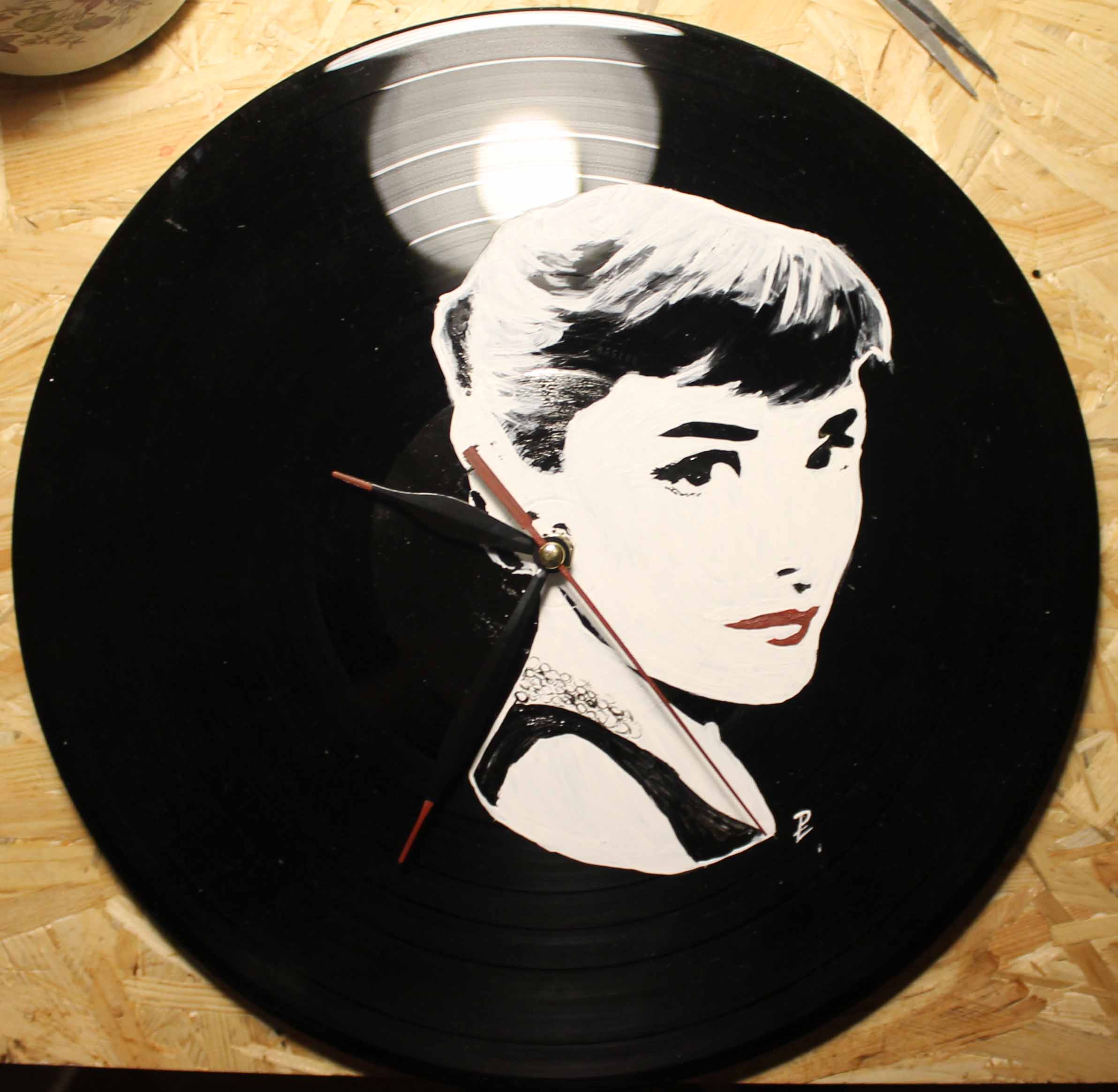Vinylové hodiny - Audrey Hepburn